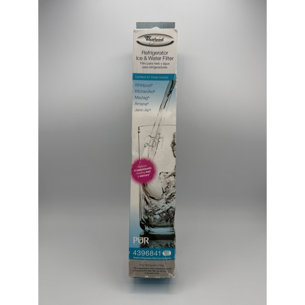 Whirlpool 4396841 PUR Refrigerator Water Filter Ice Maker Replacement NEW Sealed
